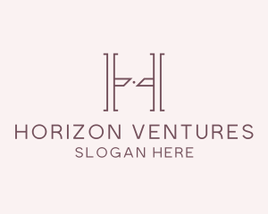 Luxury Serif Letter H Company logo design