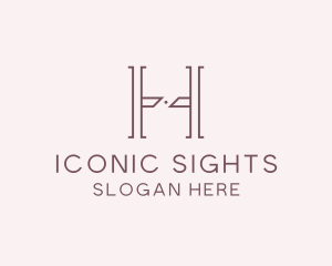 Luxury Serif Letter H Company logo design