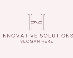 Luxury Serif Letter H Company logo design