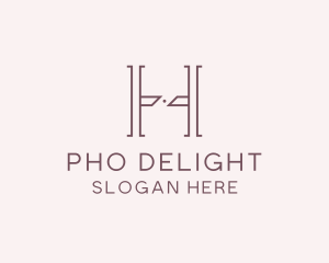 Luxury Serif Letter H Company logo design