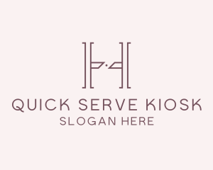 Luxury Serif Letter H Company logo design