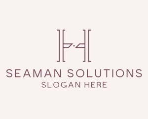 Luxury Serif Letter H Company logo design