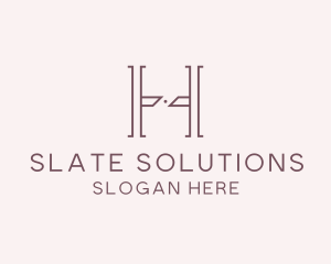 Luxury Serif Letter H Company logo design