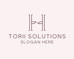 Luxury Serif Letter H Company logo design