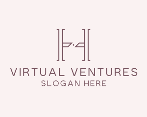 Luxury Serif Letter H Company logo design