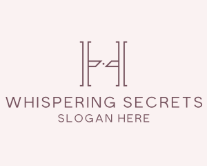 Luxury Serif Letter H Company logo design