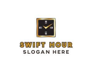 Hour - Luxury Checkmark Watch logo design