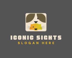 Dog Cat Icon logo design