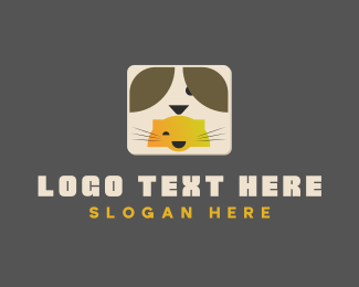 Dog Cat Icon logo design