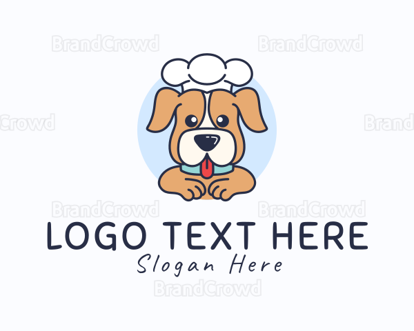 Cute Chef Puppy Logo