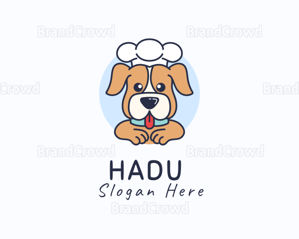 Cute Chef Puppy Logo