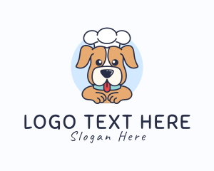 Dog Treats - Cute Chef Puppy logo design