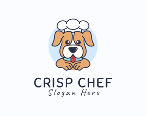 Cute Chef Puppy logo design