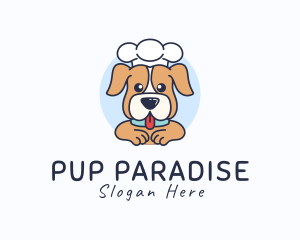 Cute Chef Puppy logo design