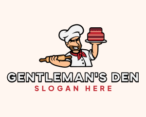 Male - Male Baker Cartoon logo design