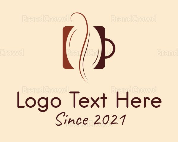 Minimalist Coffee Bean Logo