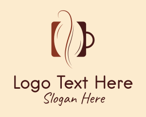 Minimalist Coffee Bean Logo