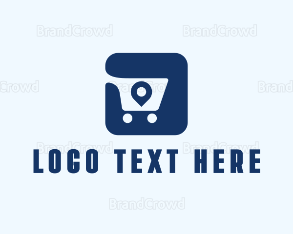 Shopping Cart Location Logo