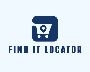 Shopping Cart Location logo design