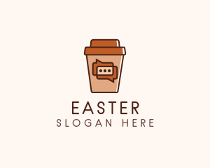 Communication - Coffee Cup Chat logo design