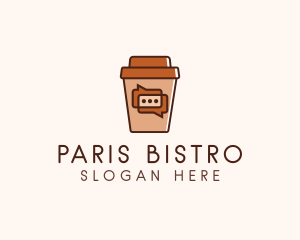 Coffee Cup Chat  logo design