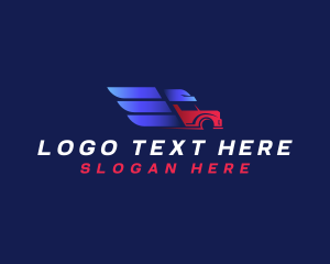Forwarding - Truck Eagle Logistics logo design