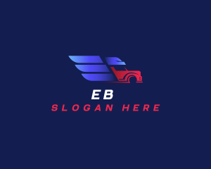 Automotive - Truck Eagle Logistics logo design