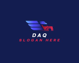 Trailer - Truck Eagle Logistics logo design