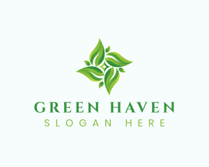 Natural Herbal Leaves logo design