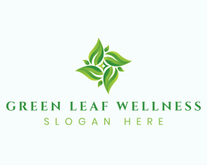 Natural Herbal Leaves logo design