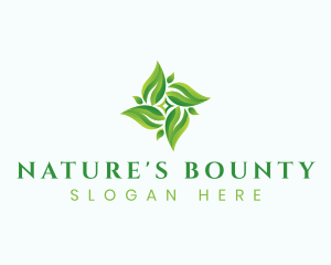 Natural Herbal Leaves logo design