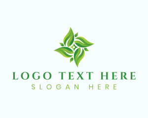 Natural Herbal Leaves Logo