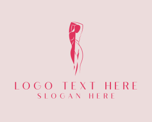 Erotic - Seductive Woman Body logo design