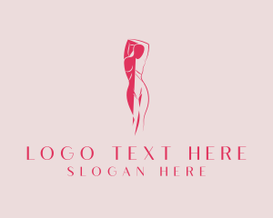 Seductive Woman Body Logo