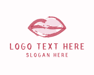 Cosmetic - Makeup Lip Cosmetic logo design