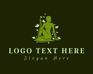 Calm - Organic Wellness Meditation logo design