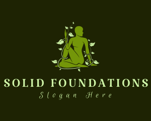 Herb - Organic Wellness Meditation logo design