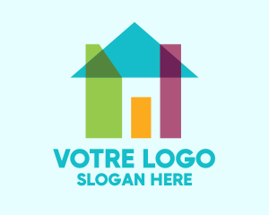 Abstract - Abstract Shape House logo design