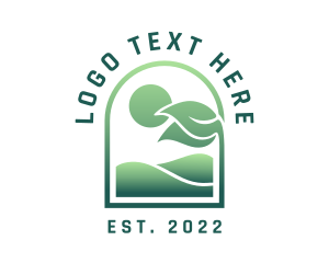 Eco - Sun Leaves Eco Park logo design