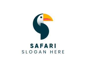 Toucan Bird Safari logo design
