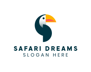 Toucan Bird Safari logo design