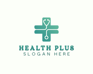 Cross Stethoscope Clinic logo design