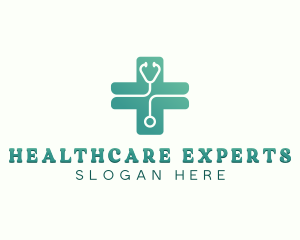 Cross Stethoscope Clinic logo design