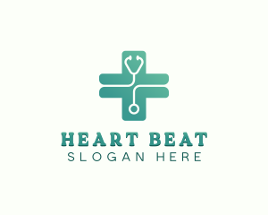 Stethoscope - Cross Stethoscope Clinic logo design