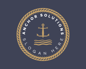 Anchor Sea Sailing logo design