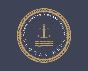 Maritime - Anchor Sea Sailing logo design