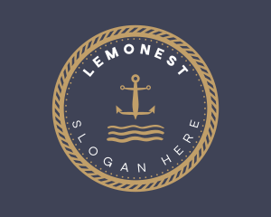 Aqua - Anchor Sea Sailing logo design