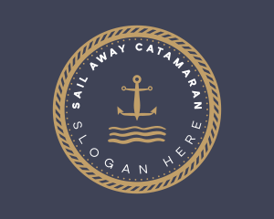 Anchor Sea Sailing logo design