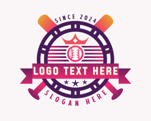 League - Baseball Varsity League logo design