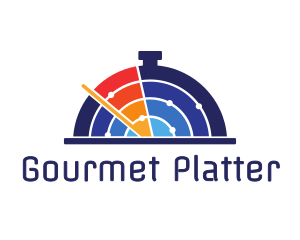 Platter - Radar Food Tray logo design